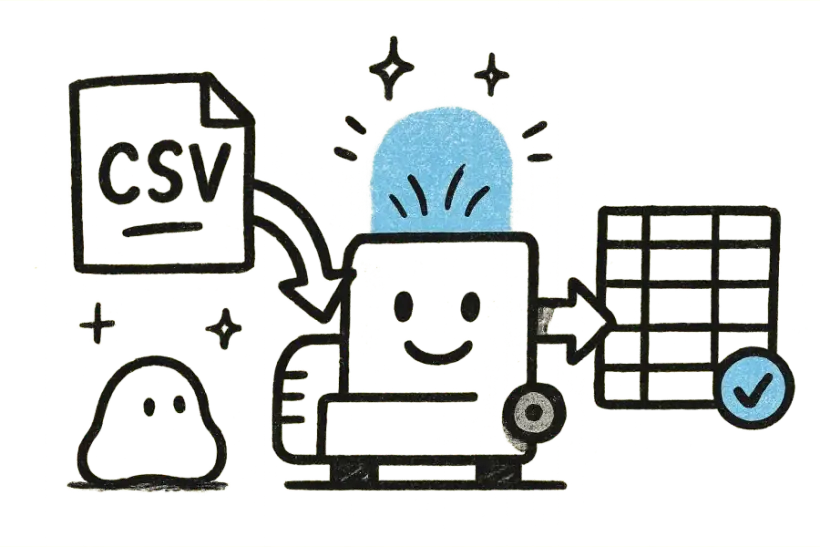 ملف CSV يمر عبر آلة ذكاء اصطناعي ويعود مترجمًا