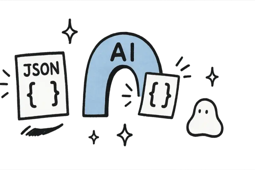 AI 아치(archway)를 통과해 번역된 JSON 파일
