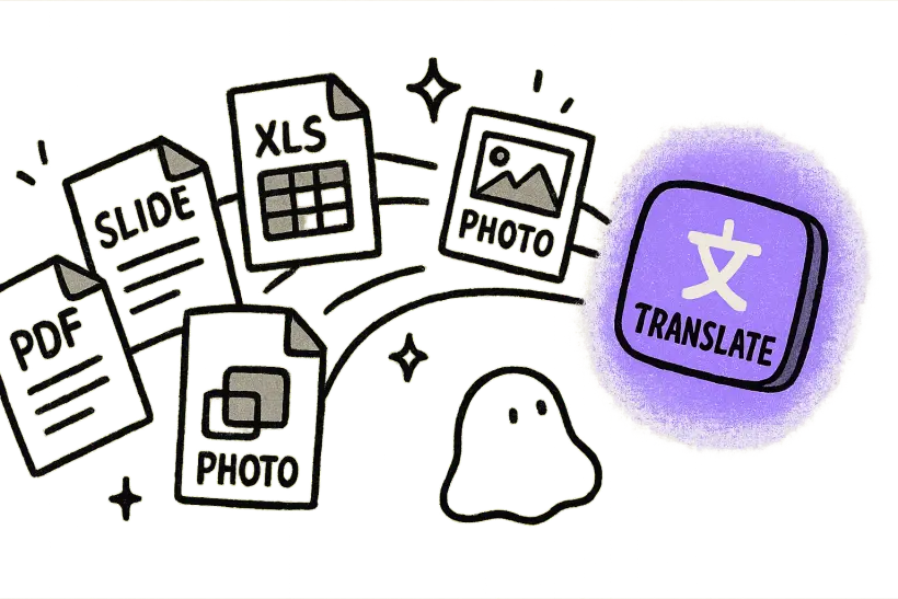Many file types being translated into French in one place